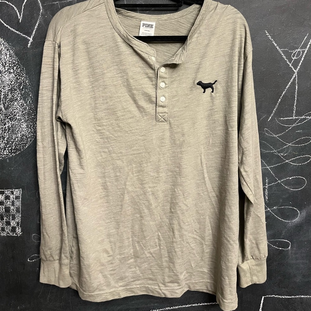 PINK green long sleeve shirt